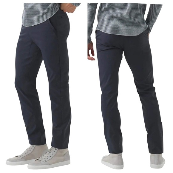 Jack Archer WrinkleFree 4-Way Stretch Shape Retention Deep Blue Pants 40/34 Nwot